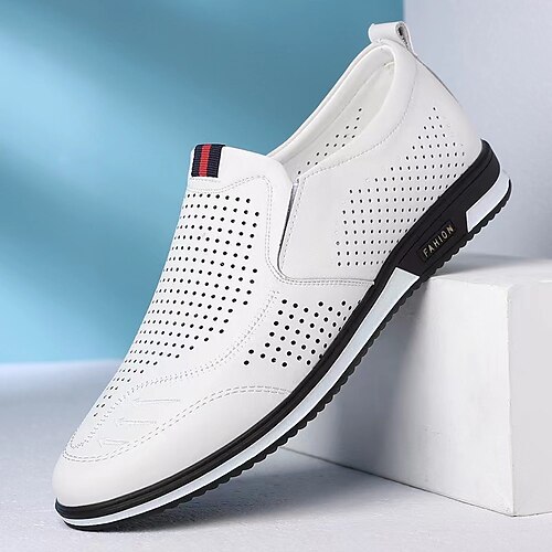 Herren Loafer Slip On Mokkasin Komfort Schuhe Geschäftlich Brautkleider schlicht Täglich Büro Karriere Leder Atmungsaktiv Weiß (Leder) Weiß (durchbrochen) Schwarzes Leder) Sommer
Herren Loafer Slip On Mokkasin Komfort Schuhe Geschäftlich Brautkleider schlicht Täglich Büro Karriere Leder Atmungsaktiv Weiß (Leder) Weiß (durchbrochen) Schwarzes Leder) Sommer