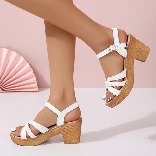 Damen Sandalen Blockabsatz Sandalen Sandalen mit Knöchelriemen Outdoor B¨¹ro Täglich Sommer Blockabsatz Modisch Vintage Basic PU Schnalle Feste Farbe Schwarz Weiß Kamel
Damen Sandalen Blockabsatz Sandalen Sandalen mit Knöchelriemen Outdoor B¨¹ro Täglich Sommer Blockabsatz Modisch Vintage Basic PU Schnalle Feste Farbe Schwarz Weiß Kamel