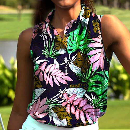Damen poloshirt Golfhemd Geknöpftes Poloshirt Atmungsaktiv Schnelltrocknend Feuchtigkeitsableitung Ärmellos Golfbekleidung Golfkleidung Regular Fit Blatt Sommer Tennis Golfspiel Pickleball
Damen poloshirt Golfhemd Geknöpftes Poloshirt Atmungsaktiv Schnelltrocknend Feuchtigkeitsableitung Ärmellos Golfbekleidung Golfkleidung Regular Fit Blatt Sommer Tennis Golfspiel Pickleball