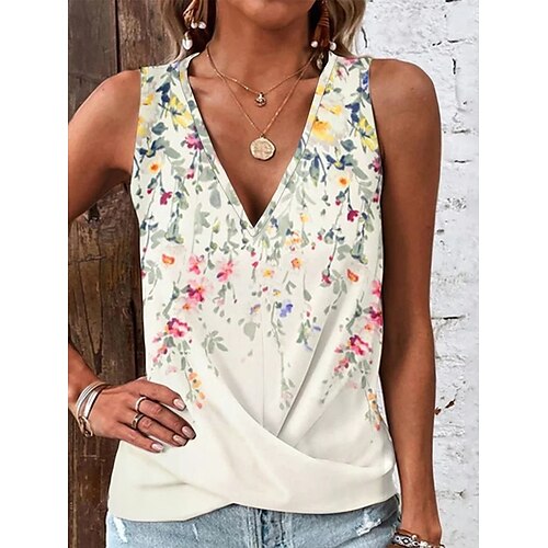 Damen Tank Top Weiß Rote Blau Blumen Bedruckt Ärmellos Casual Festtage Basic V Ausschnitt Standard Blume S
Damen Tank Top Weiß Rote Blau Blumen Bedruckt Ärmellos Casual Festtage Basic V Ausschnitt Standard Blume S