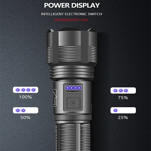 xhp50 poderosa lanterna com zoom de longo alcance potência por 18650 bateria de íon de lítio usb exibição de energia recarregável mini tocha foco ajustável caça tática lanterna led
xhp50 poderosa lanterna com zoom de longo alcance potência por 18650 bateria de íon de lítio usb exibição de energia recarregável mini tocha foco ajustável caça tática lanterna led