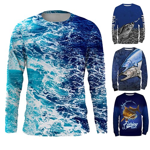 Men's Fishing Shirt Performance Shirt Outdoor Long Sleeve Sun Protection UPF50 Breathable Quick Dry Lightweight Top Spring Autumn Outdoor Fishing Navy Blue Royal Blue Blue
Men's Fishing Shirt Performance Shirt Outdoor Long Sleeve Sun Protection UPF50 Breathable Quick Dry Lightweight Top Spring Autumn Outdoor Fishing Navy Blue Royal Blue Blue