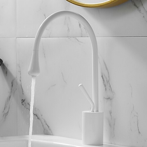 Bathroom Faucet High Arc Sink Mixer Basin Taps, Single Handle Monobloc Washroom Vessel Tap with Hot and Cold Hose Deck Mounted
Bathroom Faucet High Arc Sink Mixer Basin Taps, Single Handle Monobloc Washroom Vessel Tap with Hot and Cold Hose Deck Mounted