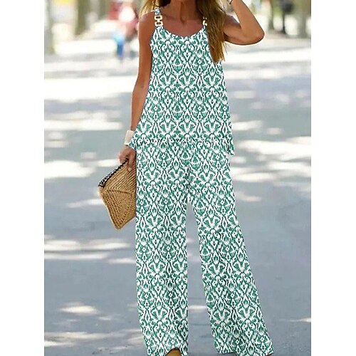 Women's Plus Size Loungewear Sets 2 Pieces Flower Fashion Casual Comfort Street Daily Date Polyester Breathable Straps Sleeveless Pant Summer Spring Yellow Pink
Women's Plus Size Loungewear Sets 2 Pieces Flower Fashion Casual Comfort Street Daily Date Polyester Breathable Straps Sleeveless Pant Summer Spring Yellow Pink