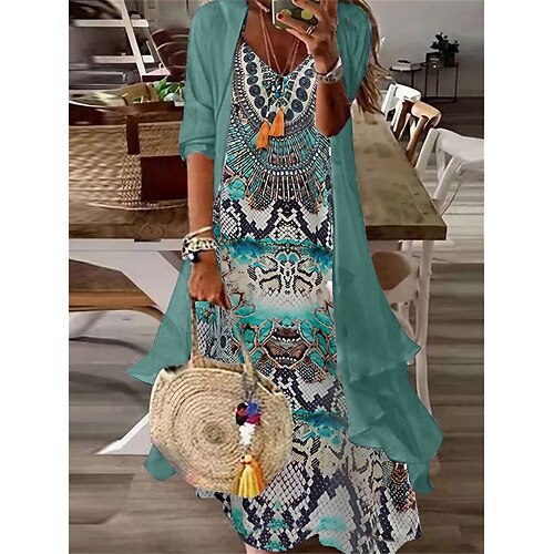 Damen Zweiteiliges Kleid-Set Casual kleid Kleid drucken Outdoor Täglich Modisch Brautkleider schlicht Bedruckt Midikleid V Ausschnitt 3/4 Ärmel Blumen Stammes Lockere Passform Hellgelb Gelb Hellgrün
Damen Zweiteiliges Kleid-Set Casual kleid Kleid drucken Outdoor Täglich Modisch Brautkleider schlicht Bedruckt Midikleid V Ausschnitt 3/4 Ärmel Blumen Stammes Lockere Passform Hellgelb Gelb Hellgrün