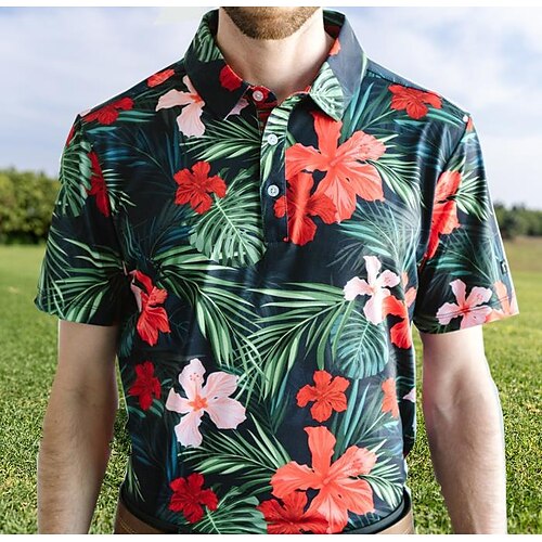 Homme T-shirt POLO Chemise de golf vêtements de golf Respirable Séchage rapide Doux Manche Courte Top Standard Floral Eté Printemps Exercice Physique Le golf Badminton
Homme T-shirt POLO Chemise de golf vêtements de golf Respirable Séchage rapide Doux Manche Courte Top Standard Floral Eté Printemps Exercice Physique Le golf Badminton