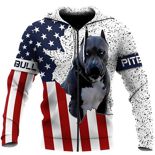 Herren Kapuzenshirt mit durchgehendem Reißverschluss Jacke Rote Mit Kapuze Hund Grafik-Drucke Nationalflagge Zip Bedruckt Sport Natur Täglich Sport 3D-Druck Strassenmode Designer Brautkleider
Herren Kapuzenshirt mit durchgehendem Reißverschluss Jacke Rote Mit Kapuze Hund Grafik-Drucke Nationalflagge Zip Bedruckt Sport Natur Täglich Sport 3D-Druck Strassenmode Designer Brautkleider