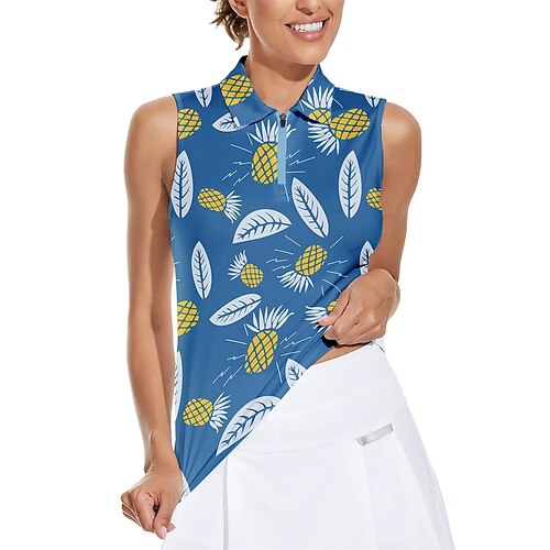 Damen poloshirt Golfhemd Golfkleidung Atmungsaktiv Schnelltrocknend Weich Ärmellos Weste / Fahrradweste Shirt Regular Fit Blumen Sommer Frühling Fitnesstraining Golfspiel Badminton
Damen poloshirt Golfhemd Golfkleidung Atmungsaktiv Schnelltrocknend Weich Ärmellos Weste / Fahrradweste Shirt Regular Fit Blumen Sommer Frühling Fitnesstraining Golfspiel Badminton
