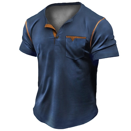 Homme T shirt Tee Chemise Henley Shirt T-shirt Plein Henley Plein Air Vacances Manches courtes Vêtement Tenue Mode Design basique
Homme T shirt Tee Chemise Henley Shirt T-shirt Plein Henley Plein Air Vacances Manches courtes Vêtement Tenue Mode Design basique