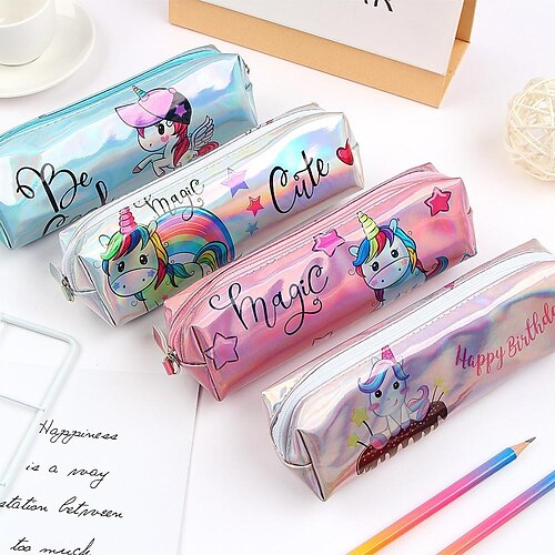 Unicorn Pencil Case Holographic Laser Pen Bag For Student Large Capacity Waterproof Pen Box School Supply Stationery
Unicorn Pencil Case Holographic Laser Pen Bag For Student Large Capacity Waterproof Pen Box School Supply Stationery