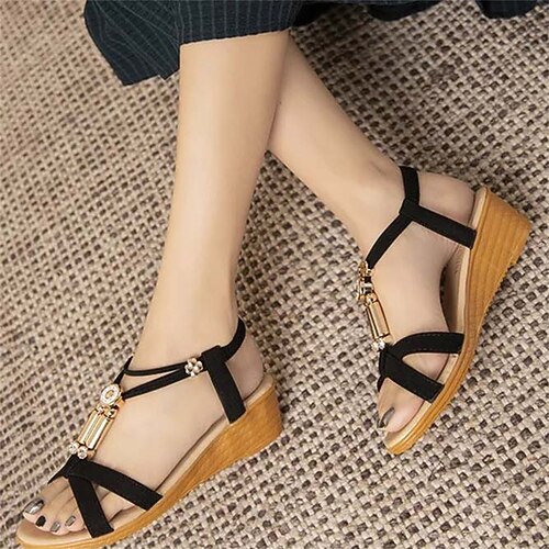 Mulheres Sandálias Sandálias Anabela Sapatos Confortáveis Sandálias de tira de tornozelo Festa Ao ar livre Diário Verão Pedrarias Botão Salto Plataforma Dedo Aberto Férias Moda Vintage Couro Sintético
Mulheres Sandálias Sandálias Anabela Sapatos Confortáveis Sandálias de tira de tornozelo Festa Ao ar livre Diário Verão Pedrarias Botão Salto Plataforma Dedo Aberto Férias Moda Vintage Couro Sintético
