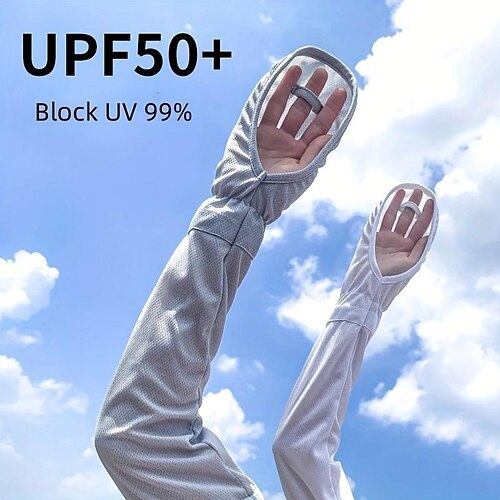 Gants de protection solaire bloquant les UV, protection solaire d'été gants de conduite à manches de glace lâches
Gants de protection solaire bloquant les UV, protection solaire d'été gants de conduite à manches de glace lâches