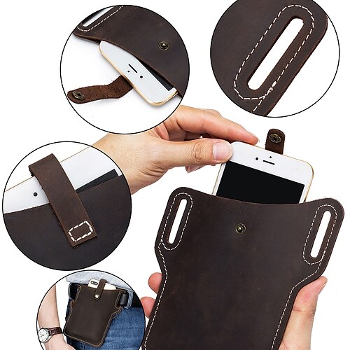Bolsa de cintura de couro genuíno para telefone vintage Alça de cintura de 6,5 polegadas para uso esportivo ao ar livre Bolsa de telefone de couro de cavalo maluco
Bolsa de cintura de couro genuíno para telefone vintage Alça de cintura de 6,5 polegadas para uso esportivo ao ar livre Bolsa de telefone de couro de cavalo maluco