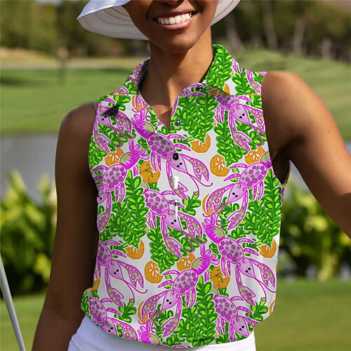Damen poloshirt Golfbekleidung Golfkleidung Atmungsaktiv Schnelltrocknend Leichtgewichtig Ärmellos T-Shirt Shirt Blumen Bedruckt Sommer Golfspiel
Damen poloshirt Golfbekleidung Golfkleidung Atmungsaktiv Schnelltrocknend Leichtgewichtig Ärmellos T-Shirt Shirt Blumen Bedruckt Sommer Golfspiel