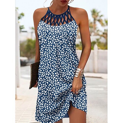 Damen Lässiges Kleid Sommerkleid Neckholder-Kleid Blumen Ausgehöhlt Bedruckt Neckholder Minikleid Aktiv Modisch Outdoor Täglich Ärmellos Regular Fit Blau Sommer Frühling S M L XL XXL
Damen Lässiges Kleid Sommerkleid Neckholder-Kleid Blumen Ausgehöhlt Bedruckt Neckholder Minikleid Aktiv Modisch Outdoor Täglich Ärmellos Regular Fit Blau Sommer Frühling S M L XL XXL