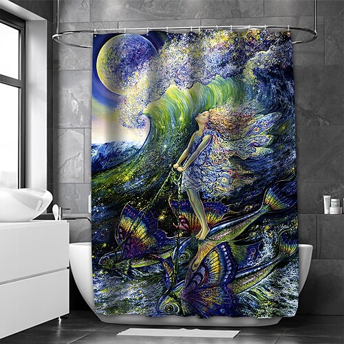Rideau de douche avec crochets, thème religieux décor de salle de bain ensemble de rideau de douche en tissu imperméable avec 12 crochets en plastique
Rideau de douche avec crochets, thème religieux décor de salle de bain ensemble de rideau de douche en tissu imperméable avec 12 crochets en plastique