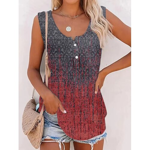 Mujer Camiseta sin mangas Rojo Graphic Estampado Sin Mangas Casual Básico Escote en U Regular S
Mujer Camiseta sin mangas Rojo Graphic Estampado Sin Mangas Casual Básico Escote en U Regular S