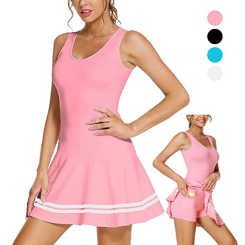 Mulheres Vestido de tênis vestido de golfe Respirável Secagem Rápida Com bolsos Sem Manga Vestidos roupa de tênis Estampado Verão Tênis Golfe Exercite-se
Mulheres Vestido de tênis vestido de golfe Respirável Secagem Rápida Com bolsos Sem Manga Vestidos roupa de tênis Estampado Verão Tênis Golfe Exercite-se