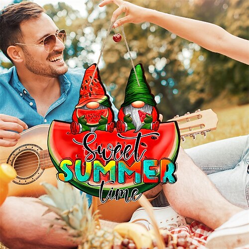 1 peça doce melancia para pendurar na parede, padrão de frutas, placa, acessórios de decoração de parede para sala de estar, cozinha, decoração externa
1 peça doce melancia para pendurar na parede, padrão de frutas, placa, acessórios de decoração de parede para sala de estar, cozinha, decoração externa