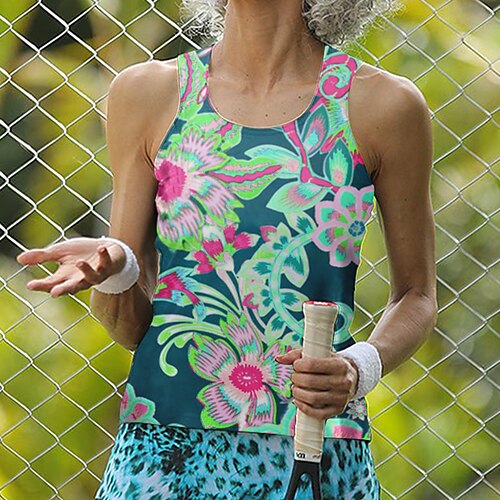 Damen Tennis Shirt Tennis-Tanktop Atmungsaktiv Schnelltrocknend Weich Ärmellos Shirt Regular Fit Blumen Flamingo Streifen Sommer Frühling Tennis Golfspiel Badminton
Damen Tennis Shirt Tennis-Tanktop Atmungsaktiv Schnelltrocknend Weich Ärmellos Shirt Regular Fit Blumen Flamingo Streifen Sommer Frühling Tennis Golfspiel Badminton