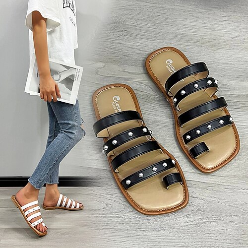 Damen Hausschuhe Slippers Römische Schuhe Hausschuhe im Freien Strandpantoffeln Täglich Strand Sommer Flacher Absatz Quadratischer Zeh Brautkleider schlicht Komfort Minimalismus Wanderschuhe
Damen Hausschuhe Slippers Römische Schuhe Hausschuhe im Freien Strandpantoffeln Täglich Strand Sommer Flacher Absatz Quadratischer Zeh Brautkleider schlicht Komfort Minimalismus Wanderschuhe