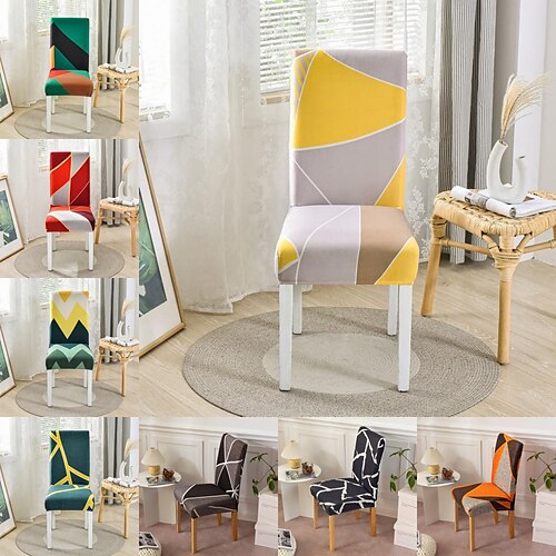 Dining Chair Cover Farmhouse Stretch Chair Seat Slipcover Spandex Washable Cover Kitchen Protector for Dining Room Wedding Ceremony Durable
Dining Chair Cover Farmhouse Stretch Chair Seat Slipcover Spandex Washable Cover Kitchen Protector for Dining Room Wedding Ceremony Durable