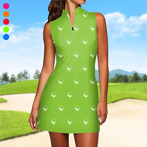 Mulheres Vestido de tênis vestido de golfe Respirável Secagem Rápida Pavio Humido Sem Manga Vestidos roupa de tênis Zíper Estampado Verão Tênis Golfe Pickleball
Mulheres Vestido de tênis vestido de golfe Respirável Secagem Rápida Pavio Humido Sem Manga Vestidos roupa de tênis Zíper Estampado Verão Tênis Golfe Pickleball