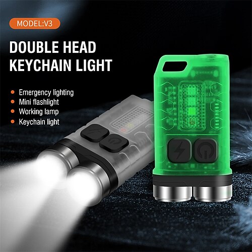 V3 LED Keychain Portable Flashlight Work Light Type-C Rechargeable Mini Torch with Magnet UV Camping Pocket Lantern
V3 LED Keychain Portable Flashlight Work Light Type-C Rechargeable Mini Torch with Magnet UV Camping Pocket Lantern