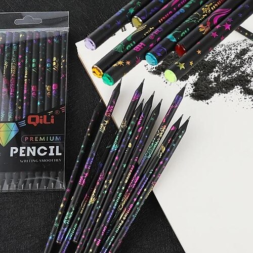 12 Uds diy hb lápiz impresión diamante color lápices papelería material lindo lápiz dibujo escuela papelería oficina
12 Uds diy hb lápiz impresión diamante color lápices papelería material lindo lápiz dibujo escuela papelería oficina