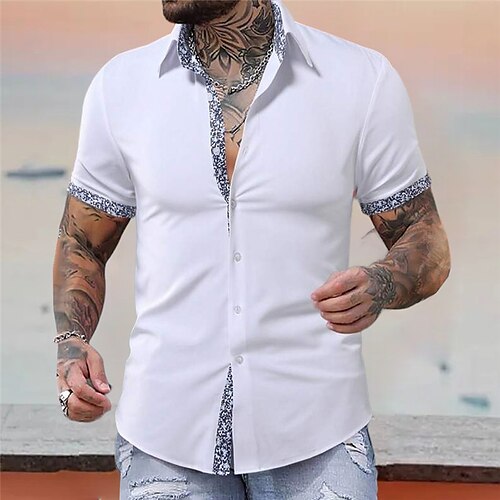 Homens Camisa Social Estampas Abstratas Geometria colar cubano Branco Azul Roxo Verde Cinzento Ao ar livre Casual Manga Curta Imprimir Roupa Esportes Moda Roupa de rua Designer
Homens Camisa Social Estampas Abstratas Geometria colar cubano Branco Azul Roxo Verde Cinzento Ao ar livre Casual Manga Curta Imprimir Roupa Esportes Moda Roupa de rua Designer