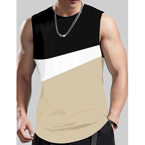 Homens Malha Íntima Top de colete Camiseta Interior camisa sem manga Bloco de cor Gola Redonda Ao ar livre Para Noite Sem Manga Roupa Moda Designer Músculo
Homens Malha Íntima Top de colete Camiseta Interior camisa sem manga Bloco de cor Gola Redonda Ao ar livre Para Noite Sem Manga Roupa Moda Designer Músculo