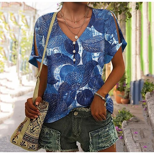 Damen T Shirt Gelb Rosa Blau Graphic Taste Ausgeschnitten Kurzarm Täglich Wochenende Basic V Ausschnitt Standard Farbe S
Damen T Shirt Gelb Rosa Blau Graphic Taste Ausgeschnitten Kurzarm Täglich Wochenende Basic V Ausschnitt Standard Farbe S
