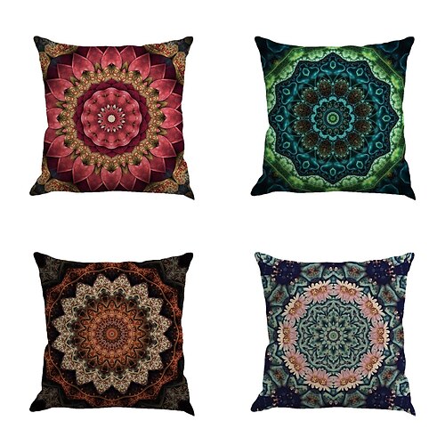 Capa de almofada boho mandala dupla face 4 peças capa de almofada quadrada decorativa macia fronha para quarto sofá sala sofá cadeira
Capa de almofada boho mandala dupla face 4 peças capa de almofada quadrada decorativa macia fronha para quarto sofá sala sofá cadeira