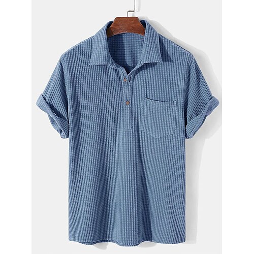 Hombre polo gofrado Polos con botones Casual Deportes Diseño Manga Corta Moda Básico Plano Bolsillo Verano Ajuste regular Azul Piscina polo gofrado
Hombre polo gofrado Polos con botones Casual Deportes Diseño Manga Corta Moda Básico Plano Bolsillo Verano Ajuste regular Azul Piscina polo gofrado