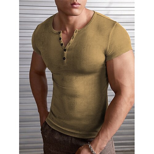 Herren Henley Shirt T-Shirt Glatt Henley Strasse Urlaub Kurze Ärmel Bekleidung Modisch Designer Basic
Herren Henley Shirt T-Shirt Glatt Henley Strasse Urlaub Kurze Ärmel Bekleidung Modisch Designer Basic