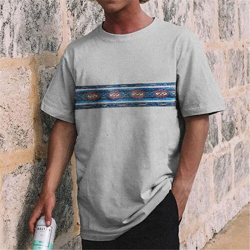 Herren T Shirt T-Shirt Glatt Stammes Rundhalsausschnitt Strasse Urlaub Kurze Ärmel Bekleidung Modisch Designer Ethnisch
Herren T Shirt T-Shirt Glatt Stammes Rundhalsausschnitt Strasse Urlaub Kurze Ärmel Bekleidung Modisch Designer Ethnisch