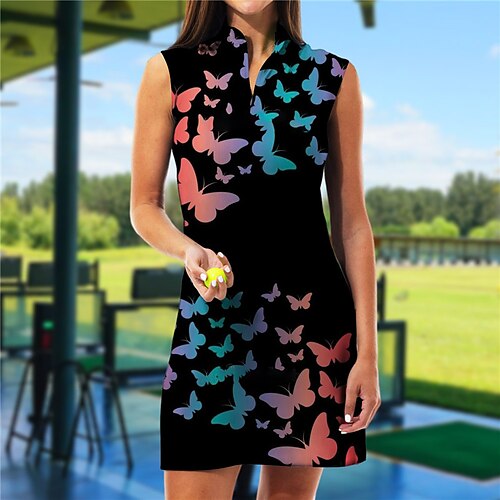 Femme Robe de tennis robe de golf Respirable Séchage rapide Evacuation de l'humidité Sans Manches Robes Tenue de tennis Zippé Papillon Imprimé Eté Tennis Le golf Pickleball
Femme Robe de tennis robe de golf Respirable Séchage rapide Evacuation de l'humidité Sans Manches Robes Tenue de tennis Zippé Papillon Imprimé Eté Tennis Le golf Pickleball