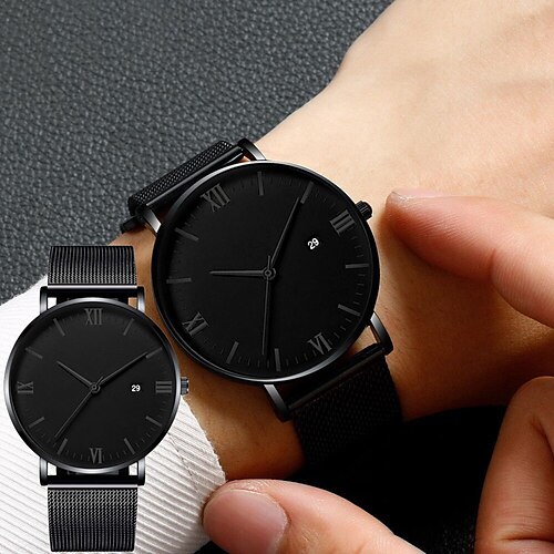 Reloj de cuarzo para hombre, reloj de cuarzo analógico minimalista para deportes al aire libre, calendario, cinturón de malla resistente al agua, reloj informal de negocios, reloj para mujer, regalo del día de vantine
Reloj de cuarzo para hombre, reloj de cuarzo analógico minimalista para deportes al aire libre, calendario, cinturón de malla resistente al agua, reloj informal de negocios, reloj para mujer, regalo del día de vantine