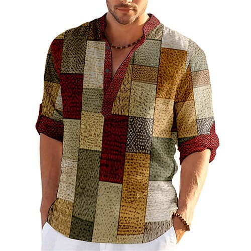 Homens Camisa Social camisa de linho Xadrez Estampas Abstratas Geometria Colarinho Chinês Amarelo Verde Claro Azul Roxo Verde Ao ar livre Rua Manga Longa Imprimir Roupa Linho Moda Roupa de rua
Homens Camisa Social camisa de linho Xadrez Estampas Abstratas Geometria Colarinho Chinês Amarelo Verde Claro Azul Roxo Verde Ao ar livre Rua Manga Longa Imprimir Roupa Linho Moda Roupa de rua
