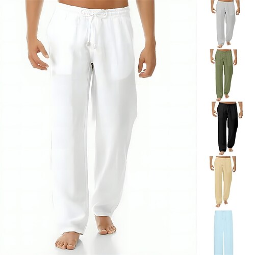 Herren Leinenhose Hose Hosen Sommerhosen Strandhose Kordelzug Elastischer Bund Gerade geschnitten Glatt Komfort Atmungsaktiv In voller Länge Täglich Leinen / Baumwoll Mischung Stilvoll Einfach
Herren Leinenhose Hose Hosen Sommerhosen Strandhose Kordelzug Elastischer Bund Gerade geschnitten Glatt Komfort Atmungsaktiv In voller Länge Täglich Leinen / Baumwoll Mischung Stilvoll Einfach