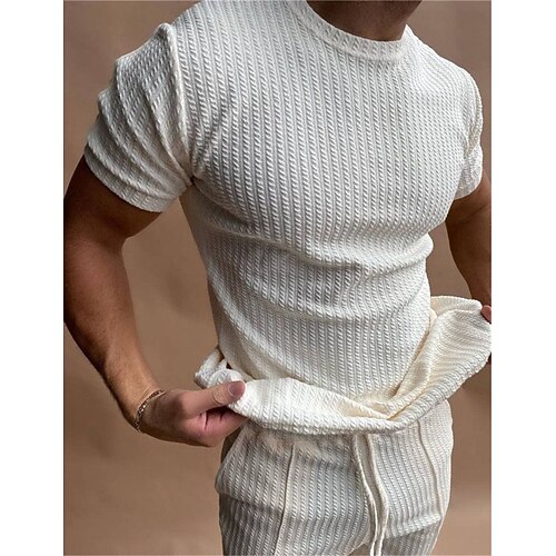 Herren T Shirt T-Shirt Glatt Grubenstreifen Rundhalsausschnitt Strasse Urlaub Kurze Ärmel Bekleidung Modisch Designer Basic
Herren T Shirt T-Shirt Glatt Grubenstreifen Rundhalsausschnitt Strasse Urlaub Kurze Ärmel Bekleidung Modisch Designer Basic