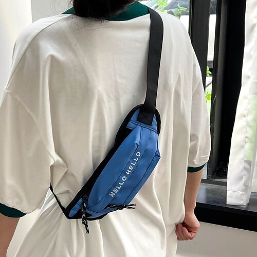 Women's Crossbody Bag Chest Bag Canvas Daily Zipper Lightweight Letter Black White Yellow
Women's Crossbody Bag Chest Bag Canvas Daily Zipper Lightweight Letter Black White Yellow