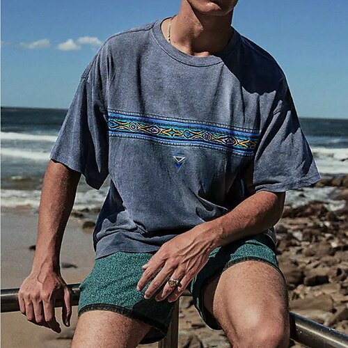Hombre Camiseta Camiseta superior Tribal Cuello Barco Calle Vacaciones Mangas cortas Ropa Moda Design Étnico
Hombre Camiseta Camiseta superior Tribal Cuello Barco Calle Vacaciones Mangas cortas Ropa Moda Design Étnico