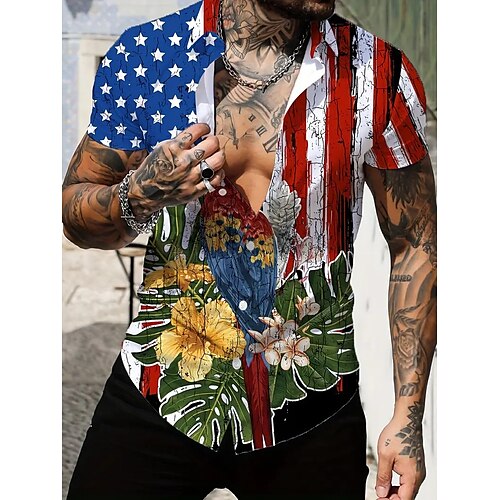 Herren Hemd Grafik-Drucke Papagei Amerikanische Flagge Umlegekragen Rote Blau Outdoor Strasse Kurze Ärmel Bedruckt Bekleidung Modisch Strassenmode Designer Brautkleider schlicht
Herren Hemd Grafik-Drucke Papagei Amerikanische Flagge Umlegekragen Rote Blau Outdoor Strasse Kurze Ärmel Bedruckt Bekleidung Modisch Strassenmode Designer Brautkleider schlicht