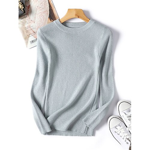 Mujer Suéter de punto Puente Estriado Tejer Trenzado Color sólido Cuello Barco Elegante Casual Exterior Diario Primavera Otoño Negro Blanco Tamaño Único
Mujer Suéter de punto Puente Estriado Tejer Trenzado Color sólido Cuello Barco Elegante Casual Exterior Diario Primavera Otoño Negro Blanco Tamaño Único