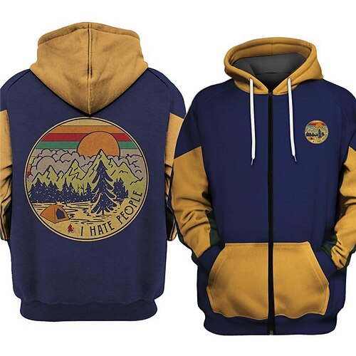 Homens Full Zip Hoodie Jaqueta Azul Com Capuz Bloco de cor Estampas Abstratas Paisagem Zíper Imprimir Desportos e Ar livre Diário Esportes Impressão 3D Roupa de rua Designer Casual Primavera Outono
Homens Full Zip Hoodie Jaqueta Azul Com Capuz Bloco de cor Estampas Abstratas Paisagem Zíper Imprimir Desportos e Ar livre Diário Esportes Impressão 3D Roupa de rua Designer Casual Primavera Outono