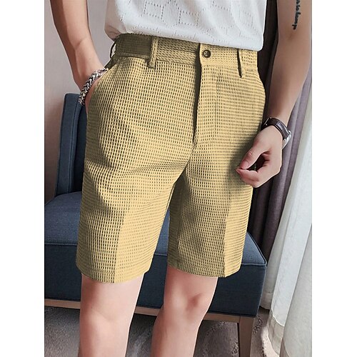 Homens Calção Shorts sociais Bermudas Shorts de trabalho Bolsos Tecido Conforto Respirável Ao ar livre Diário Para Noite Tecido Waffle Moda Casual Preto Branco
Homens Calção Shorts sociais Bermudas Shorts de trabalho Bolsos Tecido Conforto Respirável Ao ar livre Diário Para Noite Tecido Waffle Moda Casual Preto Branco