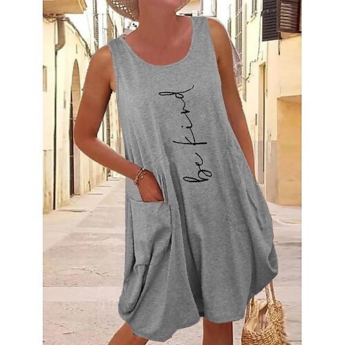 Damen Lässiges Kleid Tank-Top Kleid Sommerkleid Buchstabe Tasche Bedruckt Gurt Minikleid Aktiv Modisch Outdoor Verabredung Ärmellos Regular Fit Grau Sommer Frühling S M L XL XXL
Damen Lässiges Kleid Tank-Top Kleid Sommerkleid Buchstabe Tasche Bedruckt Gurt Minikleid Aktiv Modisch Outdoor Verabredung Ärmellos Regular Fit Grau Sommer Frühling S M L XL XXL
