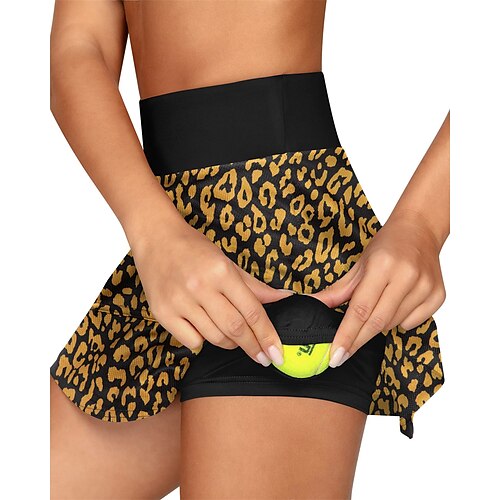 Mulheres Saia de tênis Saia de golfe Respirável Secagem Rápida Pavio Humido Saias Roupas de Tênis Bolsos laterais 2 em 1 Folha Leopardo Estampado Verão Tênis Golfe Pickleball
Mulheres Saia de tênis Saia de golfe Respirável Secagem Rápida Pavio Humido Saias Roupas de Tênis Bolsos laterais 2 em 1 Folha Leopardo Estampado Verão Tênis Golfe Pickleball