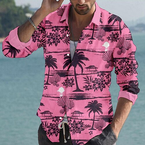 Hombre Camisa camisa de lino Árbol de coco Estampados Cuello Vuelto Amarillo Rosa Azul Piscina Verde Trébol Gris Exterior Calle Manga Larga Estampado Ropa Lino Moda Ropa de calle Design Casual
Hombre Camisa camisa de lino Árbol de coco Estampados Cuello Vuelto Amarillo Rosa Azul Piscina Verde Trébol Gris Exterior Calle Manga Larga Estampado Ropa Lino Moda Ropa de calle Design Casual
